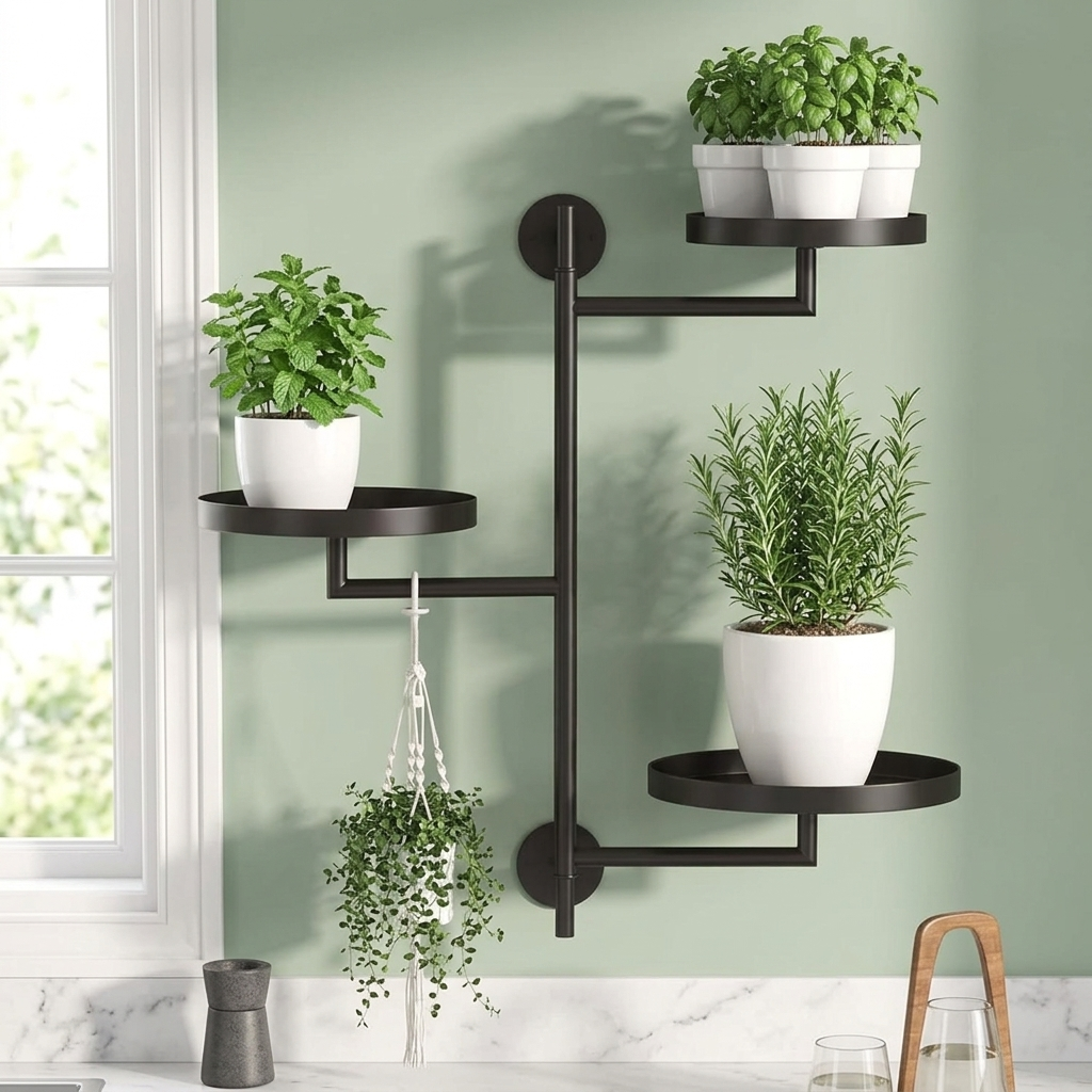 Rotating Wall Plant Shelf — B1G1 Free